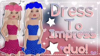 Trying DUO in DRESS TO IMPRESS! | Roblox