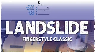 "Landslide" Guitar Tutorial | Easy Beginner Fingerstyle Lesson - Simple & Concise