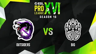 Outsiders vs BIG | Карта 1 Dust2 | ESL Pro League Season 16 - Group B