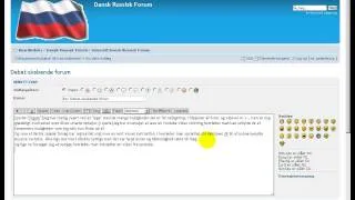 Indsætning af Youtube Video på dansk-russisk-forum.dk forum.