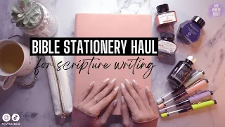 Bible Stationery Haul for Scripture Writing by Hand!