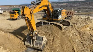 Liebherr 976 Excavator Loading Trucks - Labrianidis Mining Works