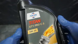 Fuchs Titan GT1 PRO C3 5W30 How does the original engine oil look like?