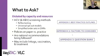 Hepatitis VLC: Health Systems Assessment - Implementation and Follow-up Activities