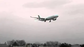AIR CANADA A330-300 VERY SMOOTH LANDING ON RUNWAY 23 (YYZ_CYYZ)