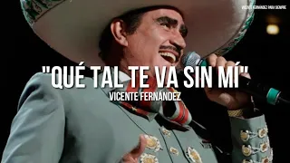 Vicente Fernández - Que Tal Te Va Sin Mi (Letra/Lyrics)