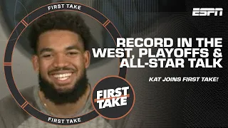 Karl-Anthony Towns on Wolves record in the West, playoff goals & All-Star criticisms | First Take