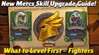 New Mercs Skill Upgrade Guide! What to Level First! - Fighters - Hearthstone Mercenaries Tips