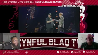 Wish I could of seen this in person! Synful Blaq Reacts - Luke Combs x Ed Sheeran - Dive (Live)