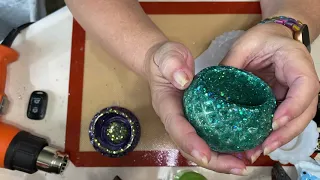 #27 - Glitter Resin Tea Light Holders I Perfect for Beginners