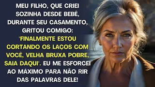 Meu filho gritou Você, bruxa pobre, vá para casa! no casamento, mas eu não consegui segurar o riso