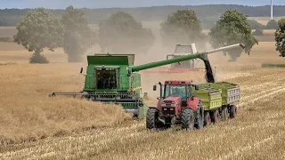 Żniwa rzepakowe w lubuskim. #claas #lexion 670 #johndeere  9680i John Deere 2266