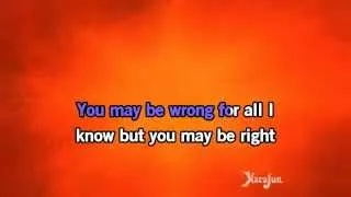 Karaoke You May Be Right - Billy Joel - copy