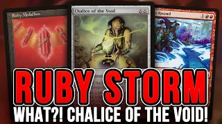 RUBY STORM PLAYS CHALICE OF THE VOID?! Bonus Round Storm Combo — Legacy MTG | Magic: The Gathering