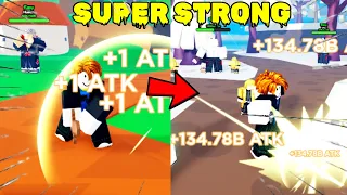 Becoming Super STRONG in Anime Swords Simulator!(ROBLOX)