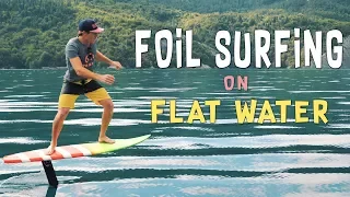 Foil Surfing on Flat Water | Hydrofoil pumping by HORUE®