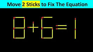 Matchstick Puzzle - Fix The Equation #matchstickpuzzle #simplylogical