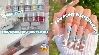 TRYING THE KIARA SKY DIP POWDER STARTER KIT | BEGINNER FRIENDLY NAIL TUTORIAL | STEP BY STEP