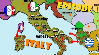 Zombies in Europe. Italy. Rome. Countryballs. Episodes 1