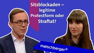 Höhere Strafen für Klimaaktivisten? Carla Hinrichs und Philipp Amthor diskutieren | maischberger