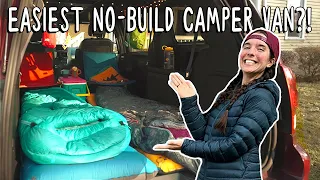 Turning a RENTED MINIVAN into a Cozy NO-BUILD CAMPER VAN! | Miranda in the Wild