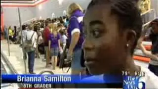 Tulsa Carver Middle School Holds Cardboard Regatta