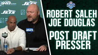 Joe Douglas and Robert Saleh tie a bow on the biggest storylines from this year's Jets draft | SNY