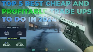 TOP 5 CHEAP PROFITABLE CS2 TRADE UPS TO DO IN 2024!