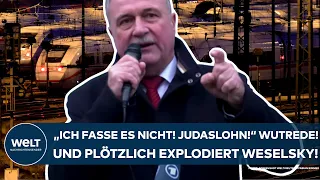 DEUTSCHE BAHN: "Ich fasse es nicht! Judaslohn!" Wutrede! Und plötzlich explodiert GDL-Boss Weselsky!