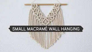 DIY Small Macramé Wall Hanging