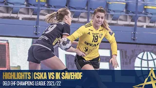 HIGHLIGHTS | CSKA vs IK Sävehof | Round 4 | DELO EHF Champions League 2021/22