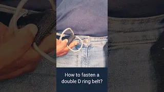 How to fasten a double D belt?
