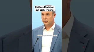 Andreas Bablers erste Reaktion auf das neue Wahlergebnis nach der SPÖ-Panne. #spö #babler #doskozil