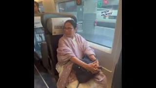 WB CM Mamata Banerjee Traveling from Madrid to Barcelona | Trinamoole Nabo Jowar