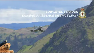 Low Level Typhoon Dunmail Raise, Lake District, LFA17 | Excellent Pilot Skills 26.05.22