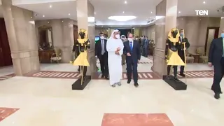 الرئيس عبد الفتاح السيسي يستقبل ولى عهد أبو ظبي