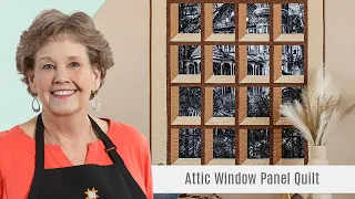 How to Make a Vertical Attic Window Panel Quilt - Free Quilting Tutorial