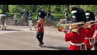 Welsh Guards  musical support and coldstream guards American meet and greet Wellington Barracks
