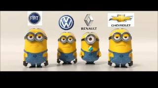 Fiat & Volkswagen VS Renault & Chevrolet - Minions Style #3