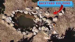 8x10 Ecosystem BACKYARD koi pond in ARIZONA