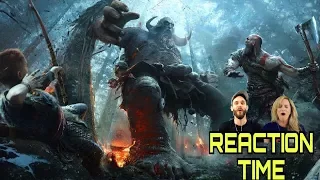 GOD OF WAR E3 2017 TRAILER REACTION WITH MOMZ!