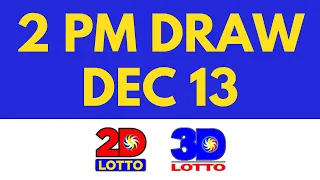 2pm Lotto Result December 13 2023 [Swertres Ez2]