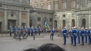 Swedish Military Ceremony - Swedes marching in the Prussian Stechschritt