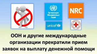 ООН и другие международные организации прекратили прием заявок на выплату денежной помощи єДопомога