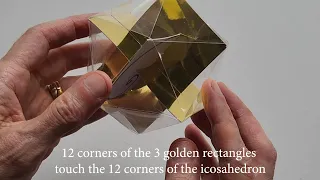 Model an icosahedron with the golden ratio