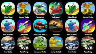 Hills Of Steel, Gerand Tanks, Tanks A Lot, Tank Stars, Block Tank Wars 2, Tank Tastic, Iron Tanks