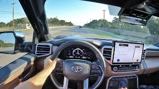 2022 Toyota Tundra 1794 Hybrid 4x4 POV Test Drive (3D Audio)(ASMR)