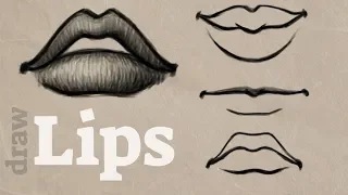 How to Draw Lips | Male + Female