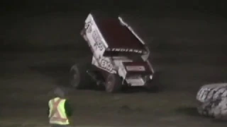 Sprint Car Challenge Tour Crashes @ Antioch Speedway 4/1/17