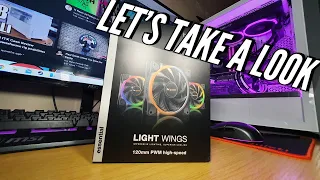 be quiet! light wings RGB fans unboxing and first look